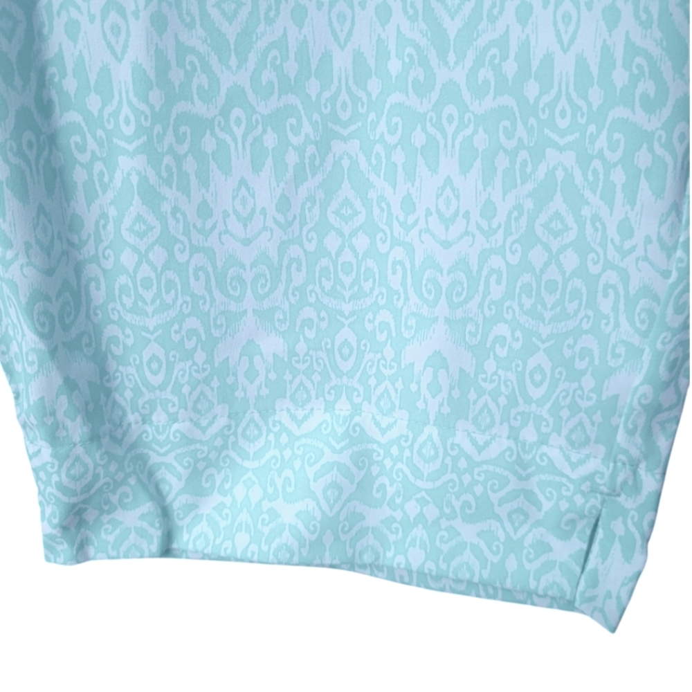 Coolibar Perissa UPF50+ Aire Tapered Pants Cropped Blue White Floral Size XL - Picture 9 of 15